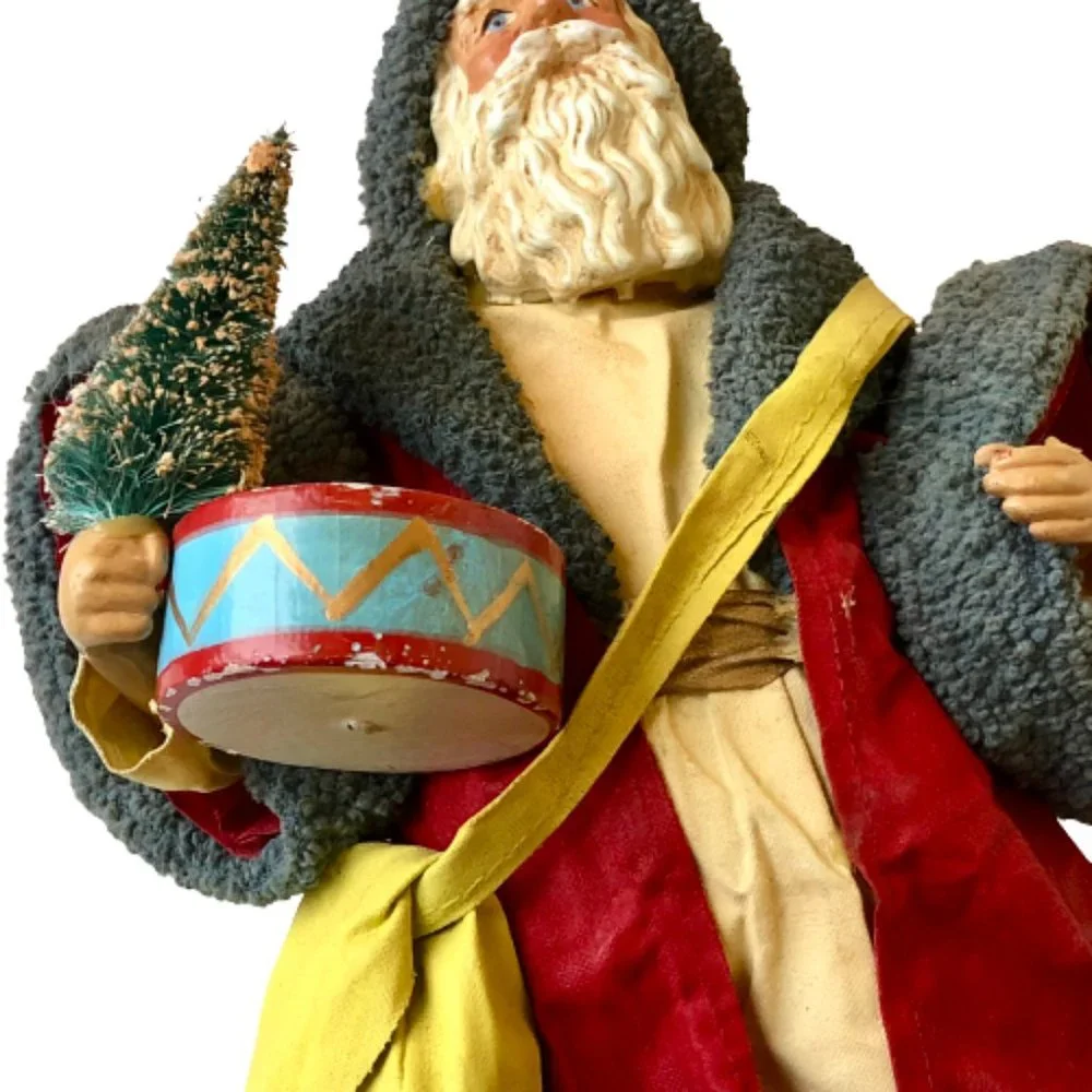 Midwest Imports Paper Mache & Resin Santa Claus Figurine St. Nick